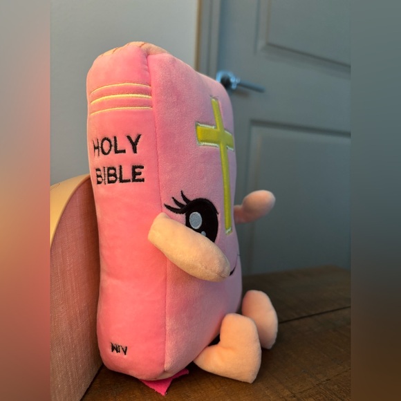 Pink Plush Bible Buddy - Picture 2 of 3